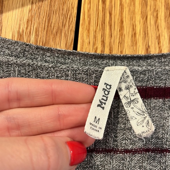 Mudd Lightweight Striped Cardigan - Picture 4 of 4